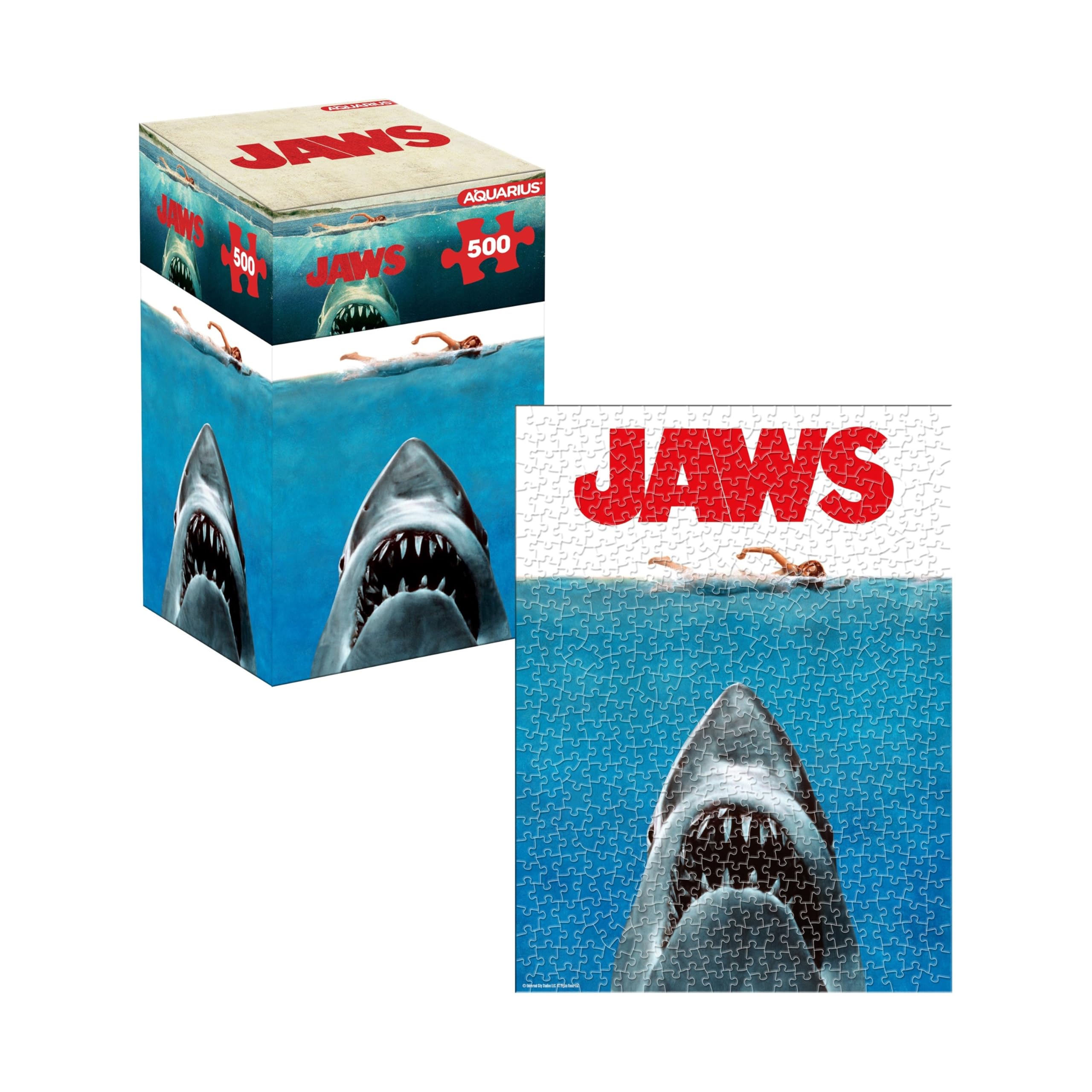 Amazon.com: Aquarius Jaws 500 Piece Jigsaw Puzzle for Adults